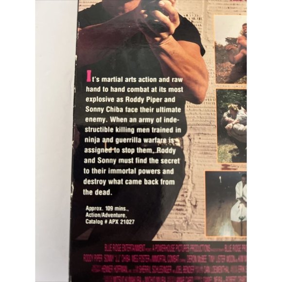 Immortal Combat VHS Roddy Piper Sonny Chiba 1994, RARE *TESTED* - Picture 13 of 15